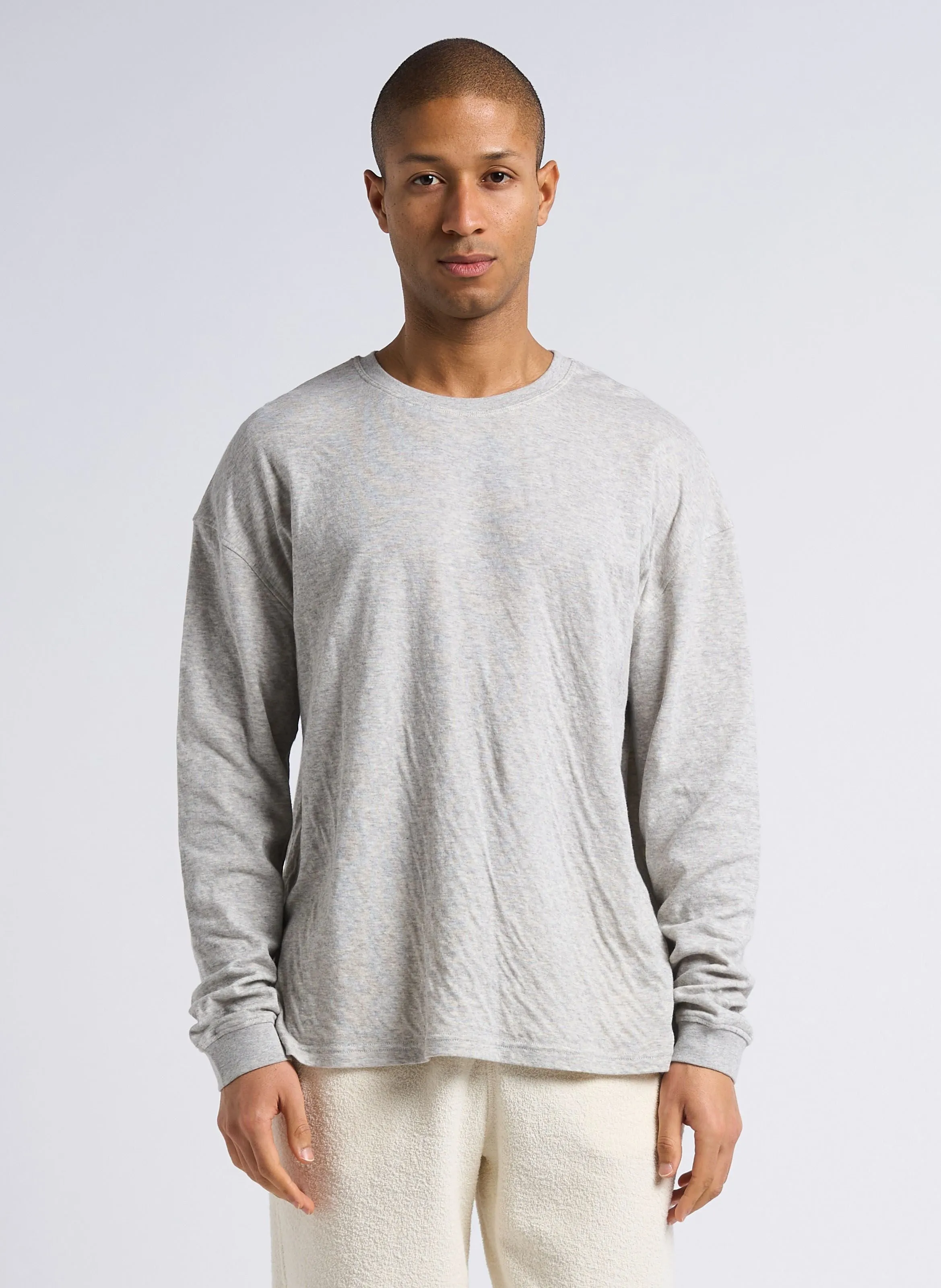 AMERICAN VINTAGE  Sweat col rond en coton bio ruzy - Gris