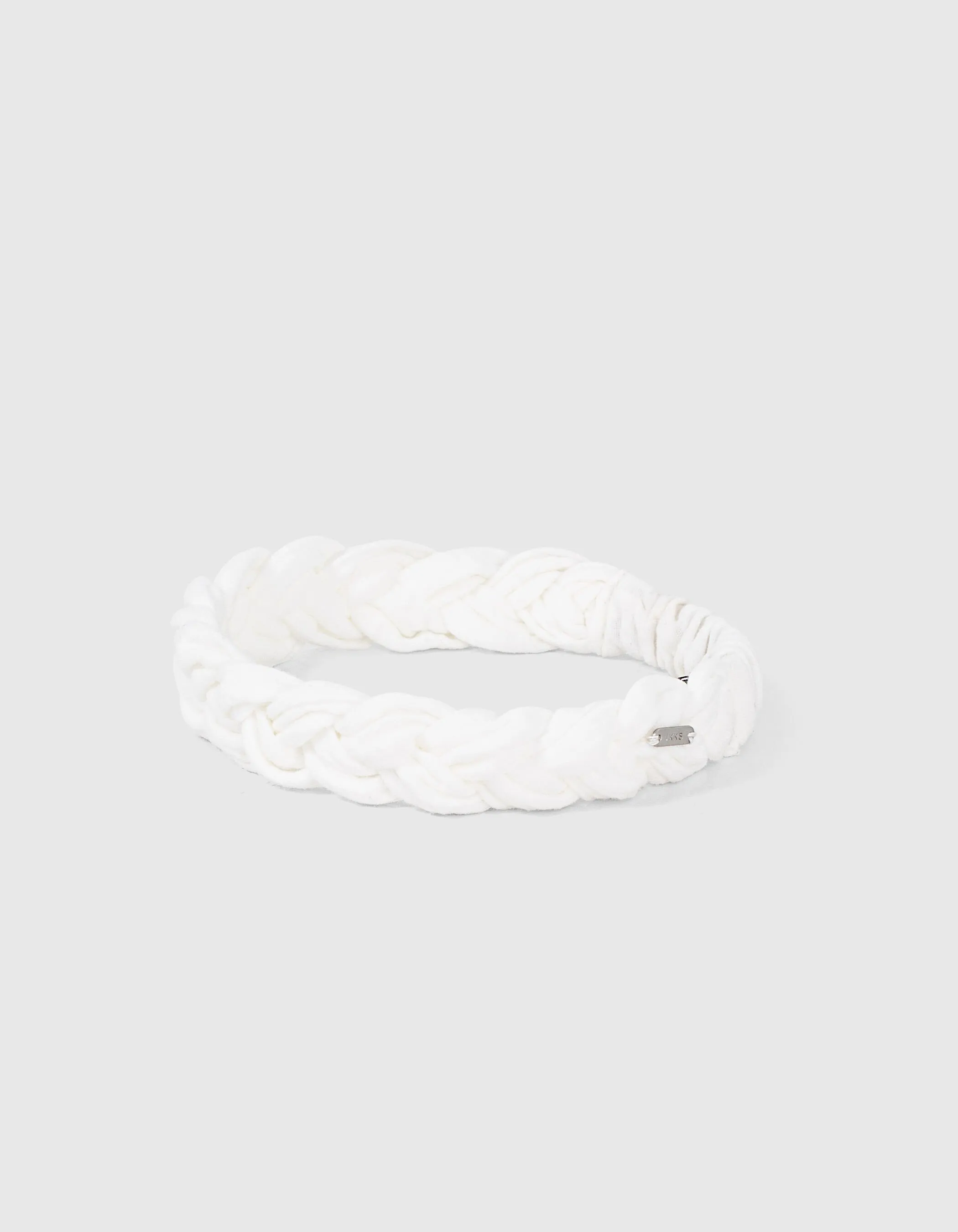 Bandeau écrue tressé fille