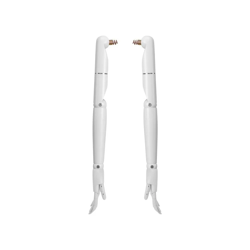 Buste femme EU38 tissu blanc bras en blanc pied court rectangle en rvs