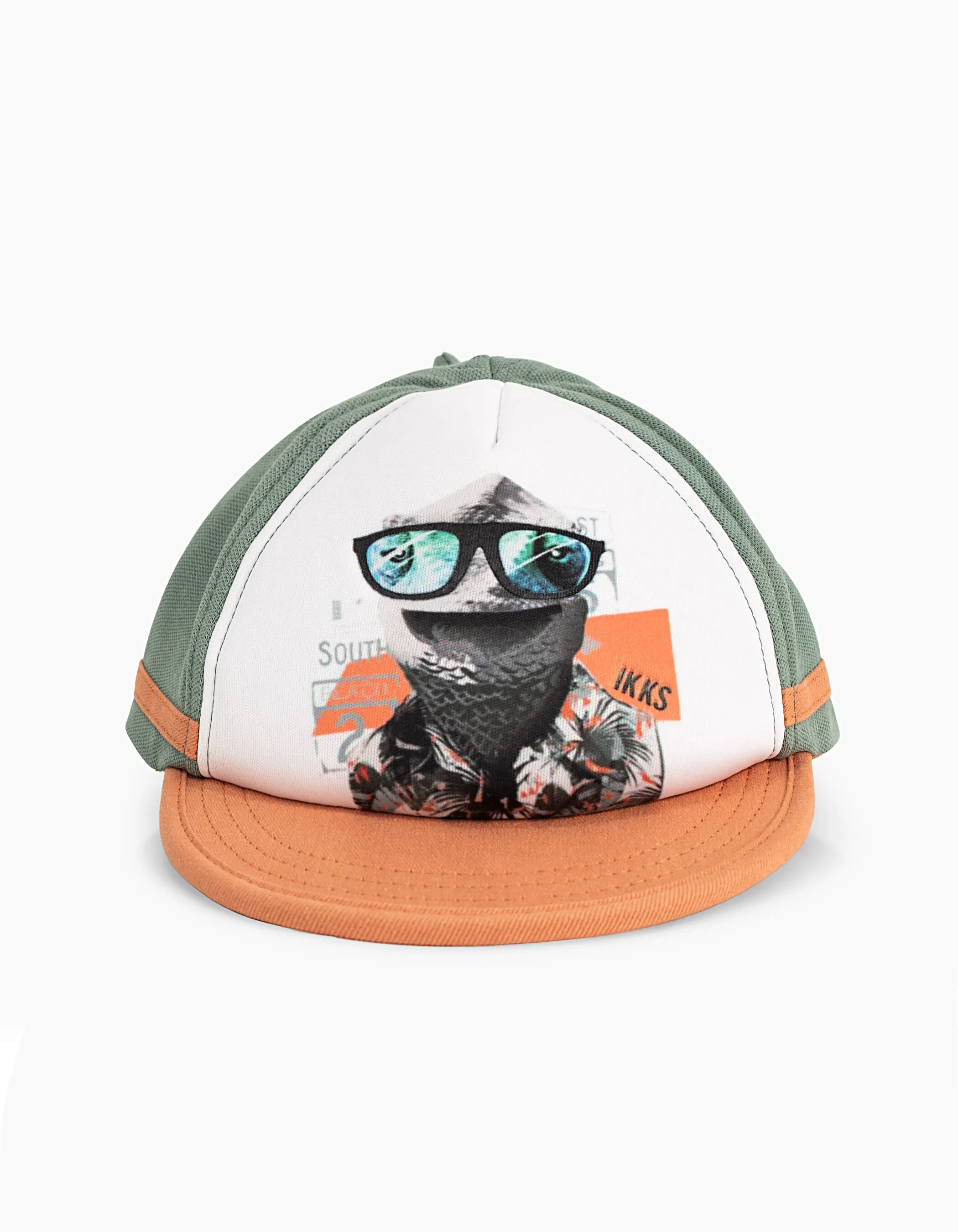 Casquette kaki bi matière bébé garçon 