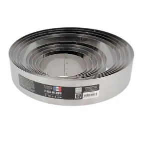 Cercle à vacherin inox H 6 cm Ø 16 cm Patisdécor 