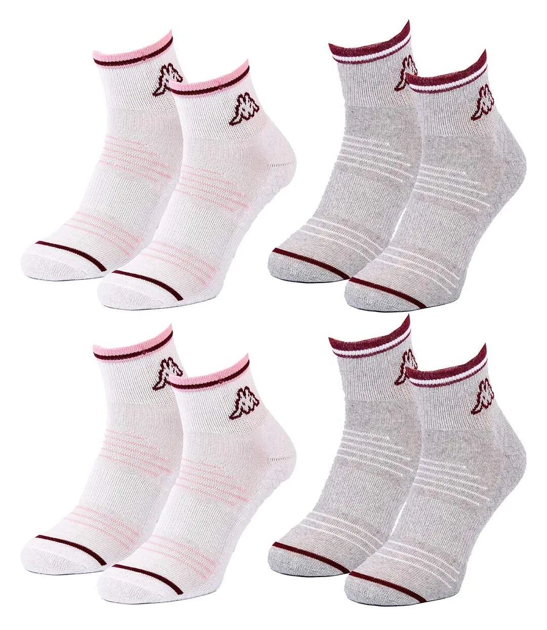 Chaussettes Femme KAPPA 4 paires PREMIUM QUARTER 2187ASS