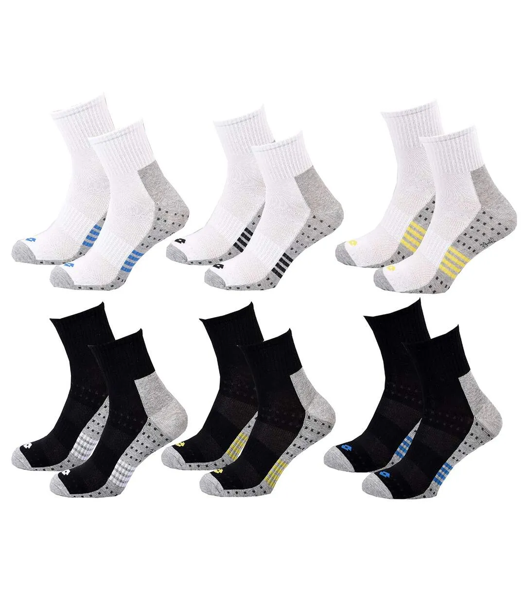 Chaussettes Homme LOTTO Pack de 6 paires QUARTER 1314