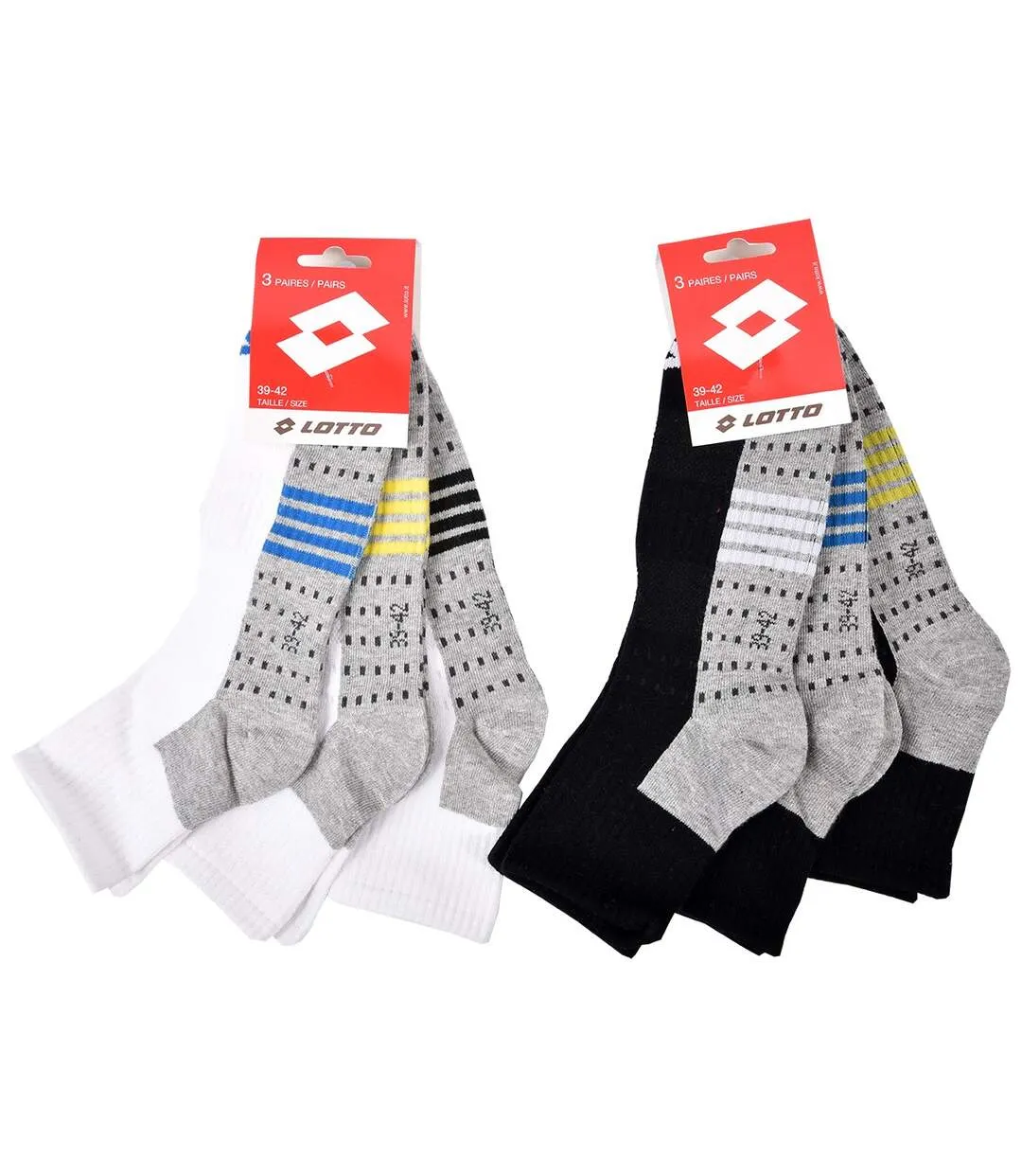 Chaussettes Homme LOTTO Pack de 6 paires QUARTER 1314