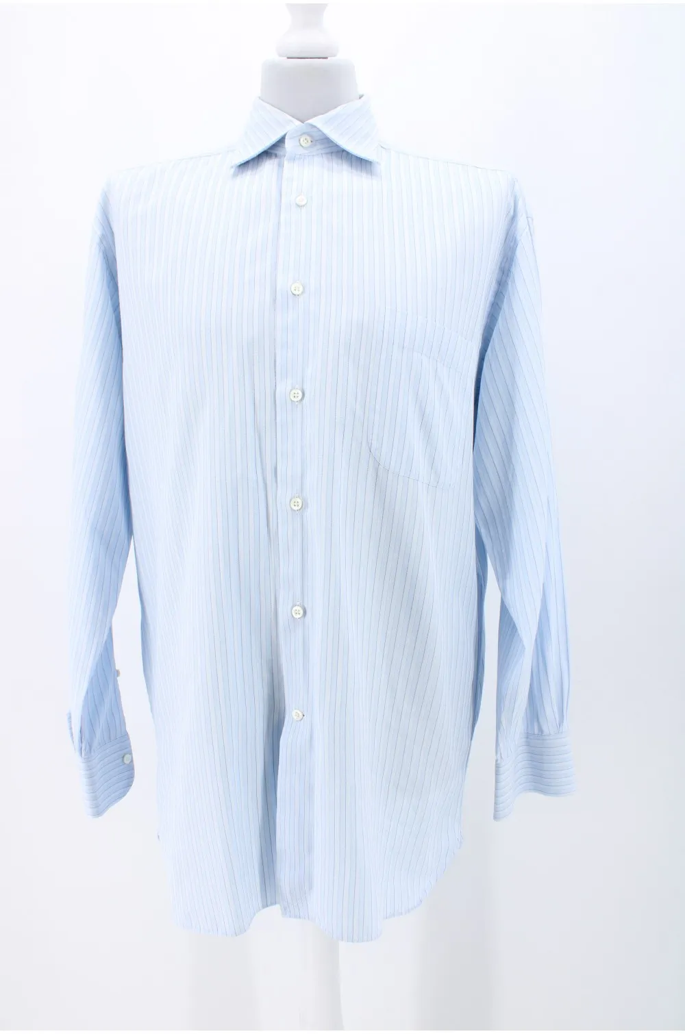 Chemise Ermenegildo Zegna bleu / Vêtement occasion vintage friperie