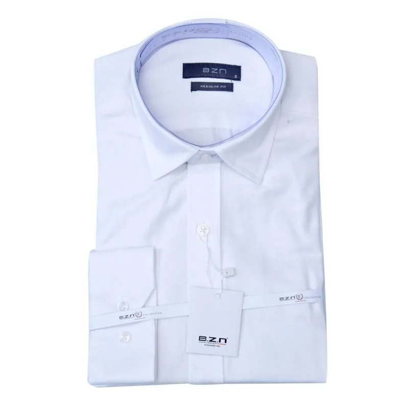 Chemise homme regular fit blanche – Classique et élégante – CHM1057