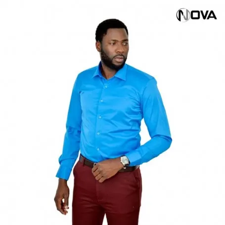 Chemise unie manches longues CHM268