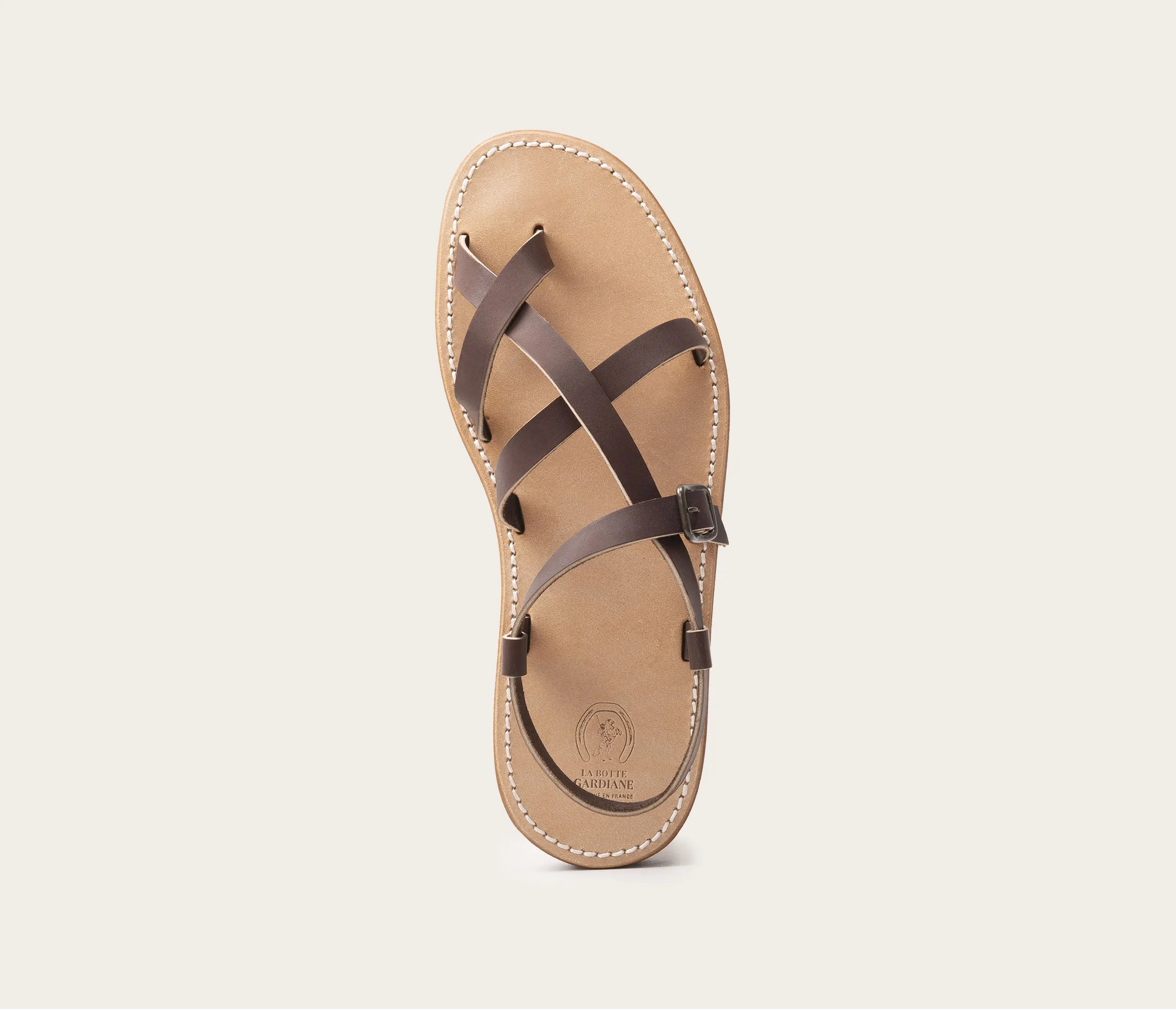 Croisette Sandale Homme Café