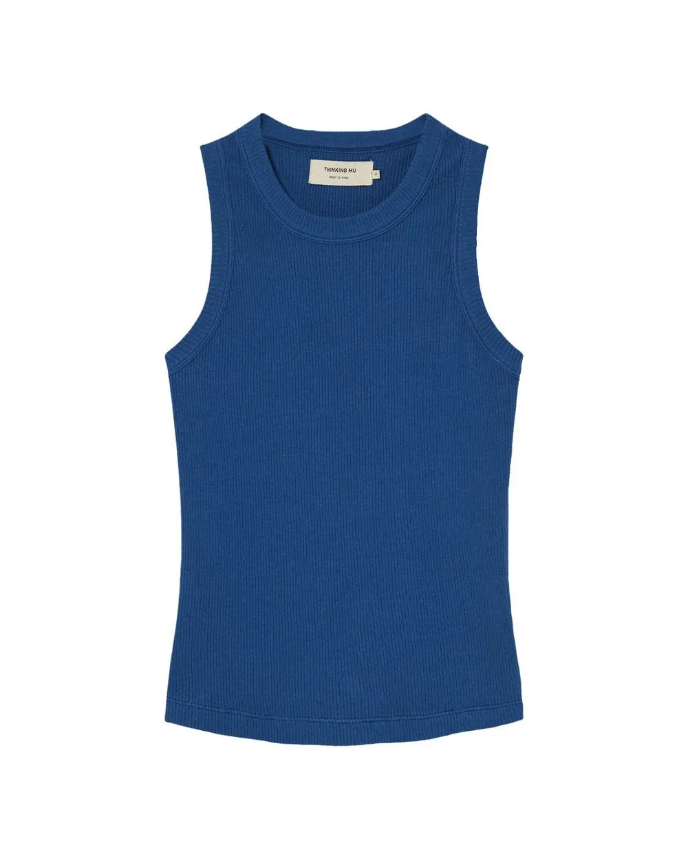 Débardeur côtelé en coton bio | bleu "klein blue juliette top" femme