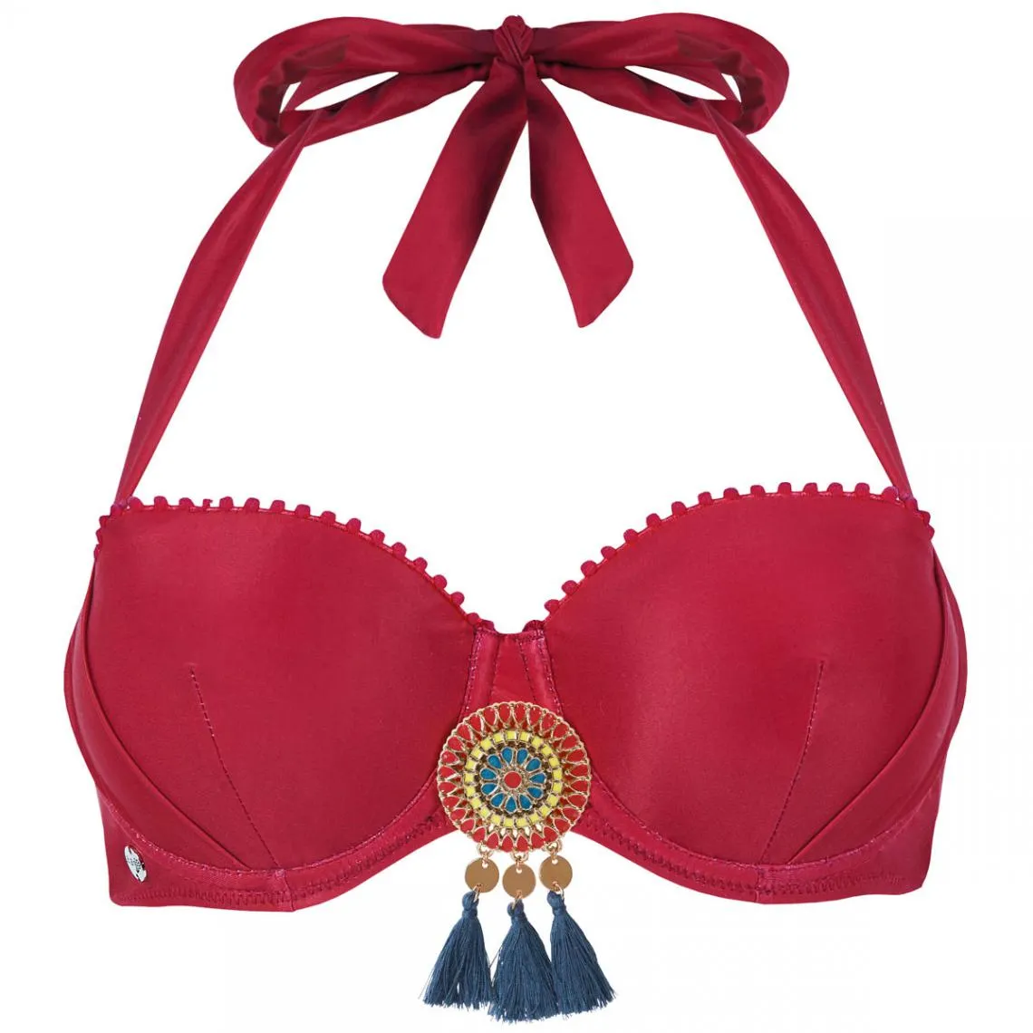 Haut de maillot bandeau  Soleil BRIGITTE BARDOT-Rouge | 3 Suisses