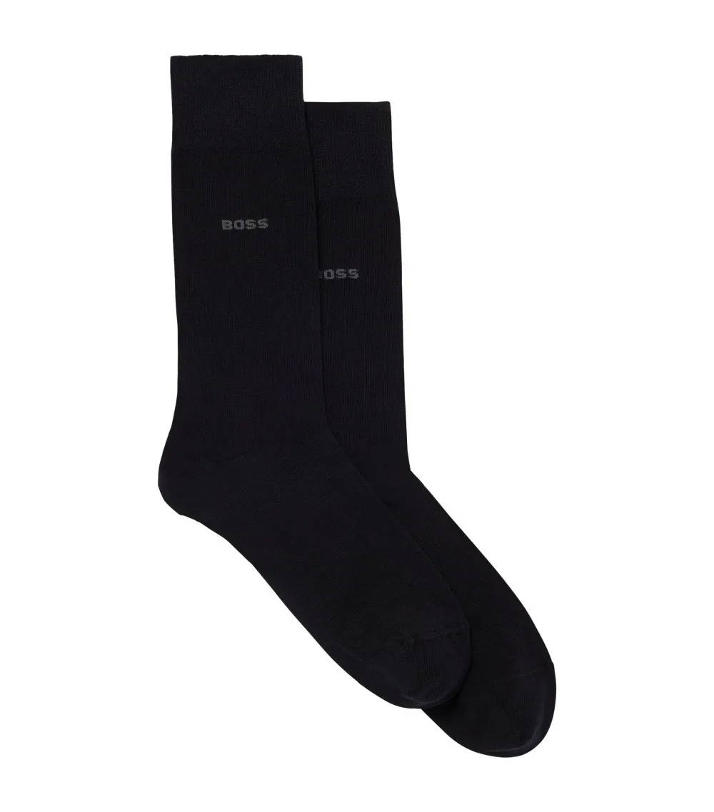 Lot de 2 paires de chaussettes Boss coton mélangé noires