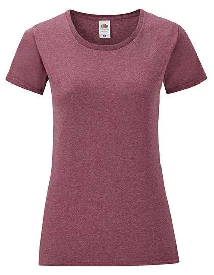 Lot de 5 T-Shirts Fruit of the Loom 61-432-0 Iconique Pour Femme