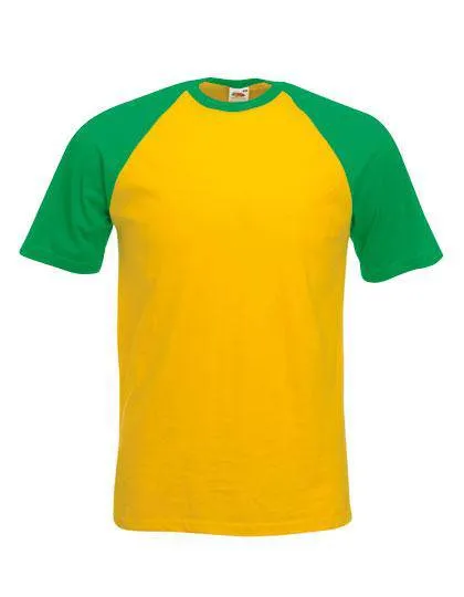 Lot de 5 T-Shirts Fruit of the Loom Basball 61-026-0 à Manches Courtes Pour Homme