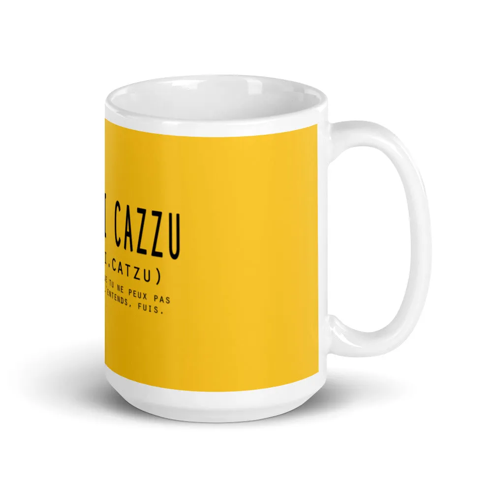 Mug Blanc Brillant Testa di Cazzu