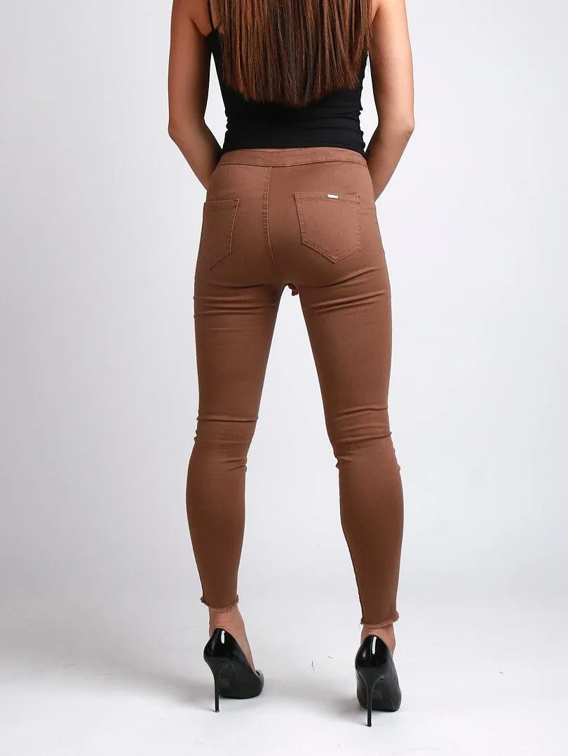 Pantalon marron 2 poches