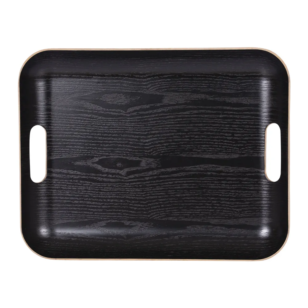 Plateau rectangle classic 45x36 cm noir Table passion 