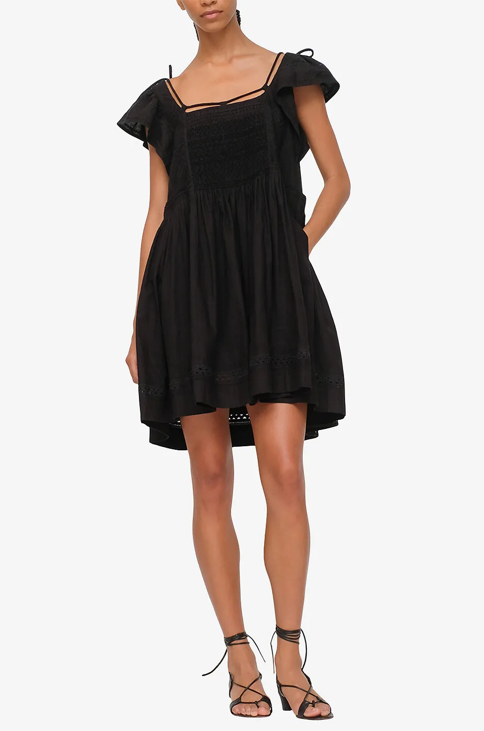 Robe mini en coton Willa