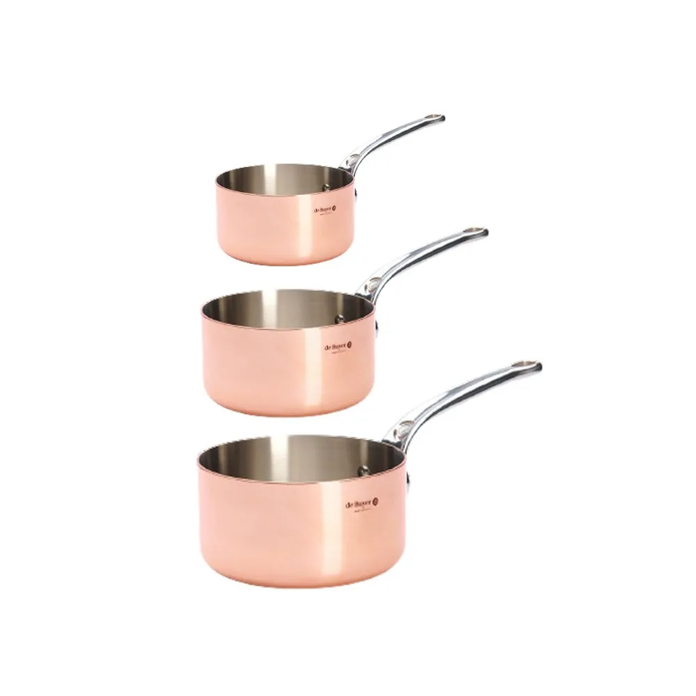 Set batterie 3 casseroles Inocuivre De Buyer