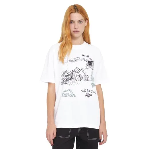 Side-Shore - fa keutchi tee volcom - women tops / t-shirts - side-shore