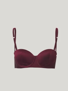 Stretch Silk Bandeau Bra