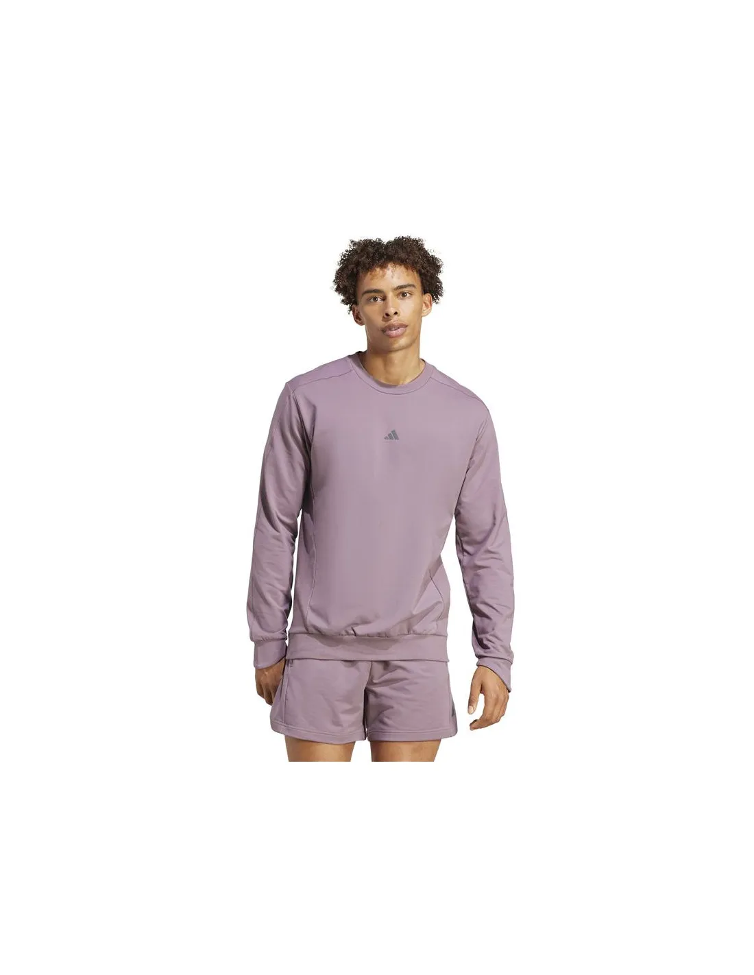 Sweat Fitness adidas Yoga Homme de Crew Neck Lila