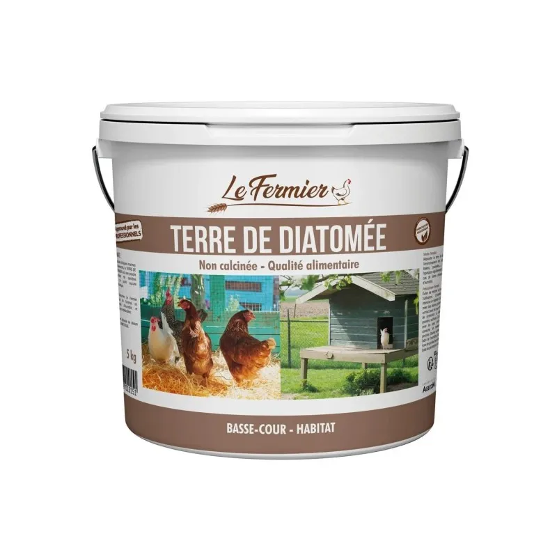 TERRE DE DIATOMÉE NON CALCINÉE QUALITÉ ALIMENTAIRE 5KG - LE FERMIER