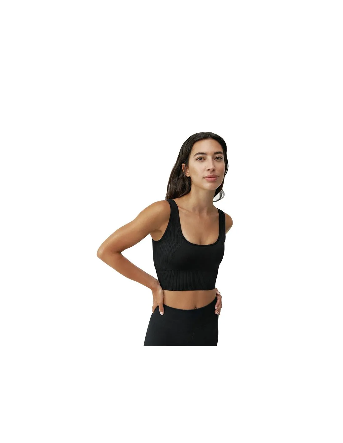 Top Born Living Yoga Yami Noir Femme